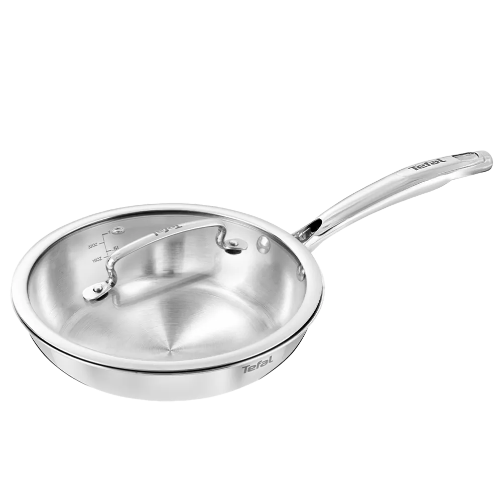 Intensium Tri-Ply Stainless Steel Frypan 22 Cm With Glass Lid