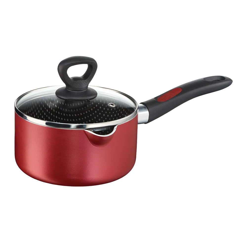 Simply Chef Sauce Pan (16 cm + Glass Lid)
