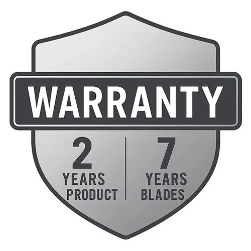 7‑Year Blade Warranty & 2‑Year Product Warranty