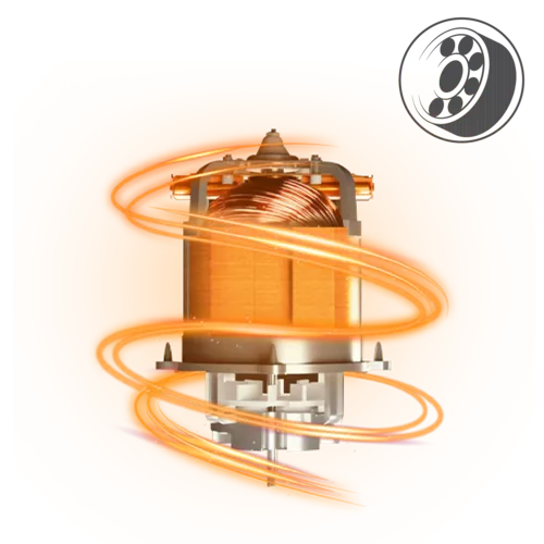 100% Copper Motor with Double Ball Bearing Support